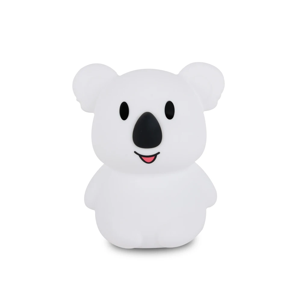 Cute Koala Silicone Baby Night Light With Touch Sensor Portable And Rechargeable Color Changing 3D Lamps For Kids Room