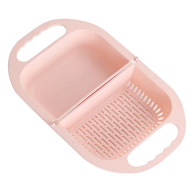 

Foldable Drain Basket Colander Fruit Vegetable Washing Basket Strainer Collapsible Drainer With Handle Kitchen Storage Tools