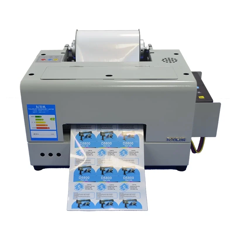 

A4 Roll Label Printer Water Based Ink 6 Color Label Printer Adhesive Label Sticker Printing Machine