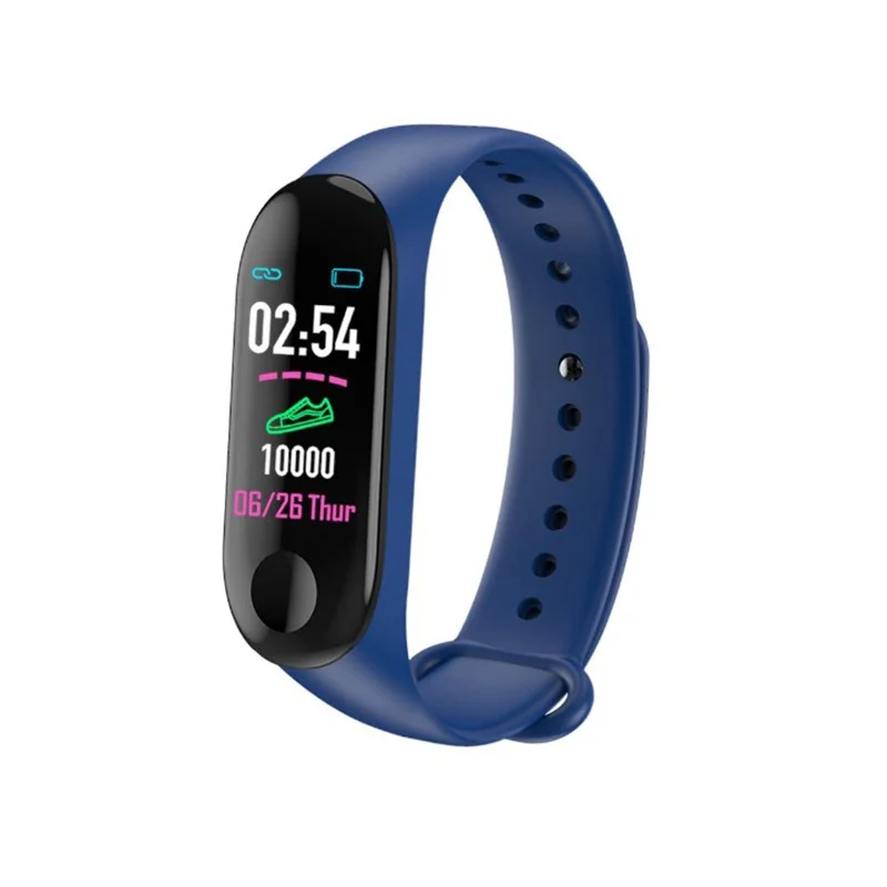 

amazon 2021 M3 Smart Wristband Call Message Reminder Heart Rate Sleep Fitness tracker smart watch bracelet for man women, Black, white, red