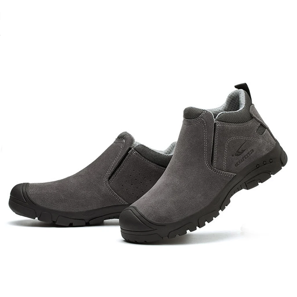 

Dark Grey 6KV Insulation Leather Men Safety Shoes Electric Hazard Composite Toe Industrial Men's Work Boots
