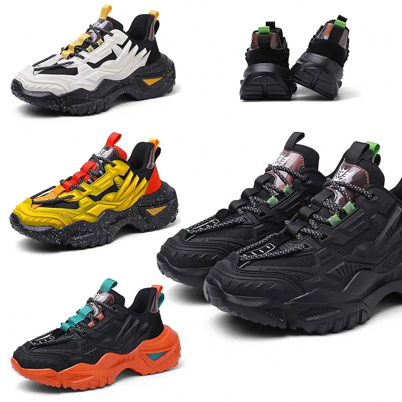 

Wholesale shiny Chunky Noir Transformers Sneakers For Men Fashion soft Brand Sport Shoes Online Factories Dennis Rodman Tenis