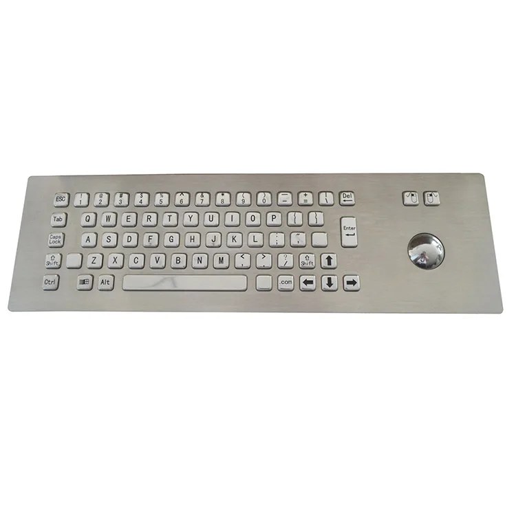 

Fire-proof,corrosion-proof, Waterproof,explosion-proof metal industrial atm keyboard with track ball or touchpad