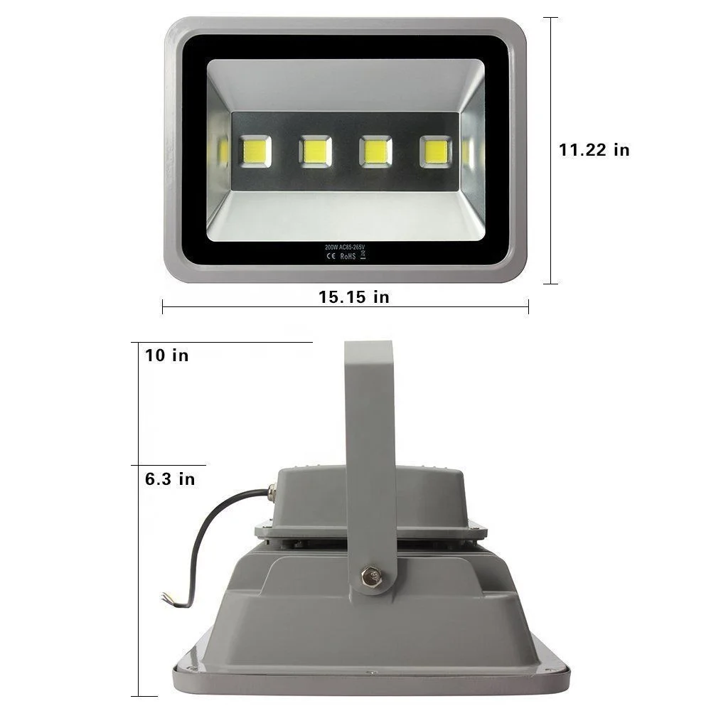 christmas color changing RGB outdoor led cob flood light 200W ip65 bulb ac85-265v with remote control