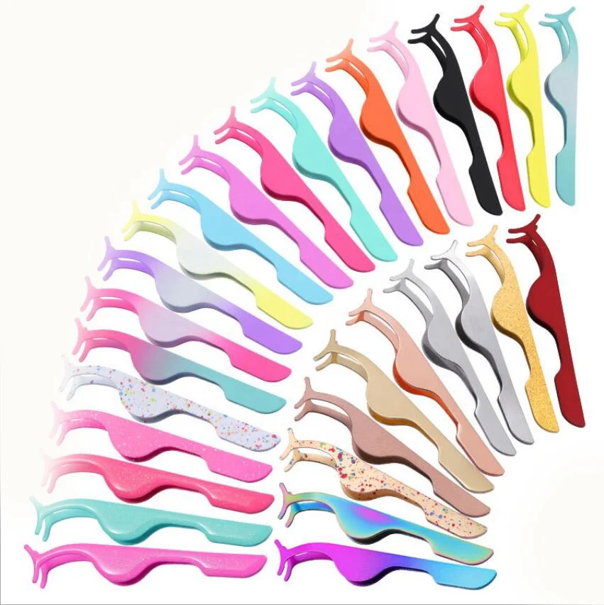 

High Quality Custom Girl Lashes Tweezers Eyelash Extension Tweezers Set for Lashes, Customer's choice