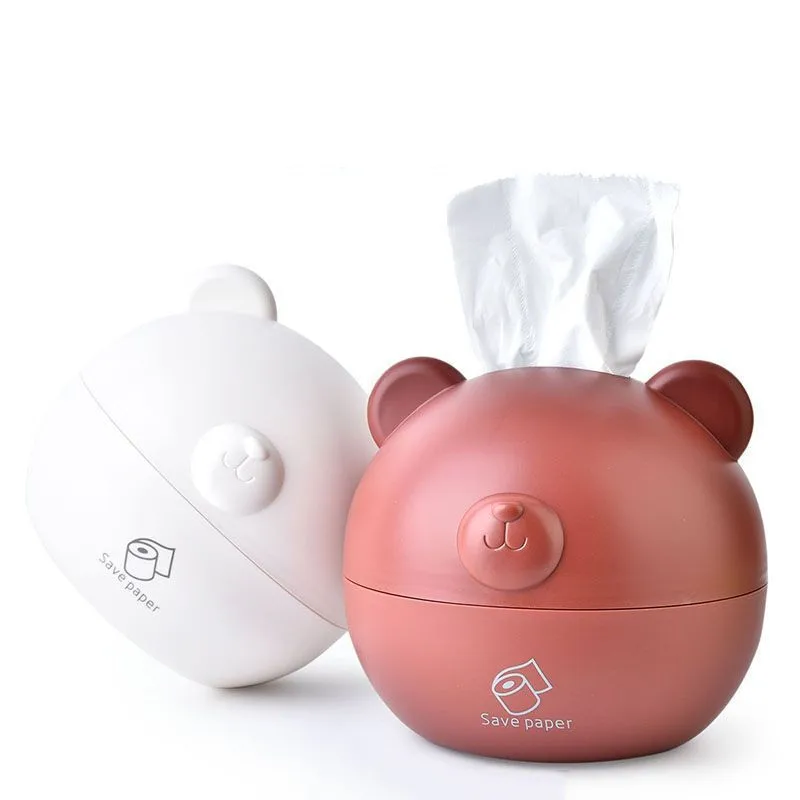 

Plastic Solid Color Cartoon Tissue Box