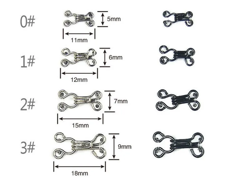 

bra garment hook and eye