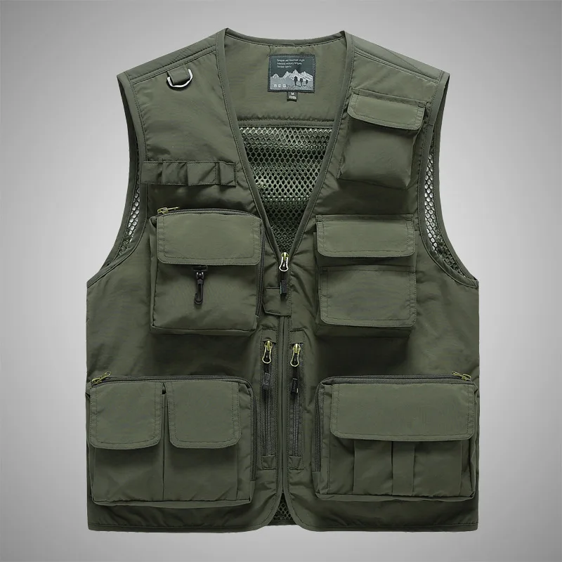 

Wholesale Jacket Cheap Hunting Mens Vest Waistcoat Design With Multi Pocket Uniform Vest Mens Utility Photographer Vest