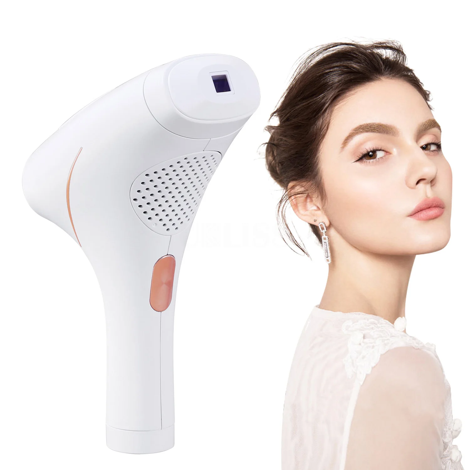 

Flashes Painless IPL Hair Remover Device for Body Legs Bikini Arm Armpits, White