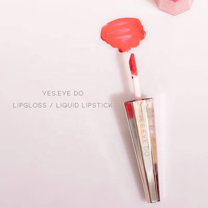 

vegan waterproof unique formula , clear wand for lipstick dull polish , transparent lip gloss tubes natural pink liquid lipstick, Muliti-color