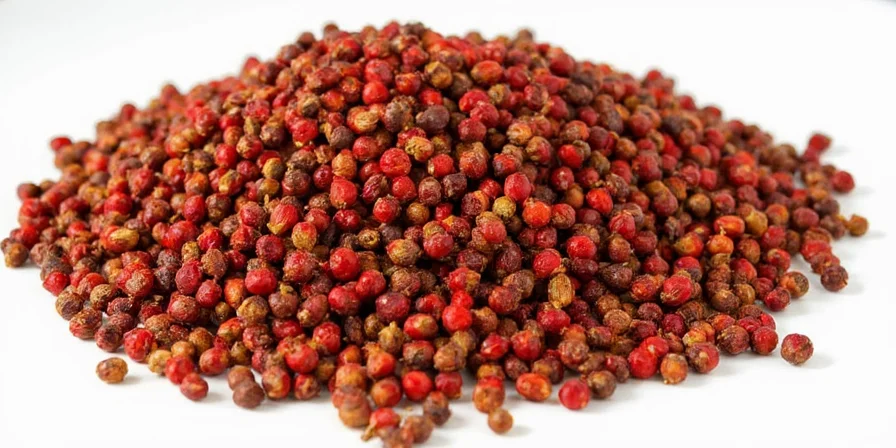Cartoon-style illustration debunking myths about Sichuan peppercorns