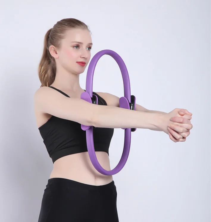 

New Wave Stretch Exercise Double Handle Yoga Fitness Circle For Yoga Pilates Circle