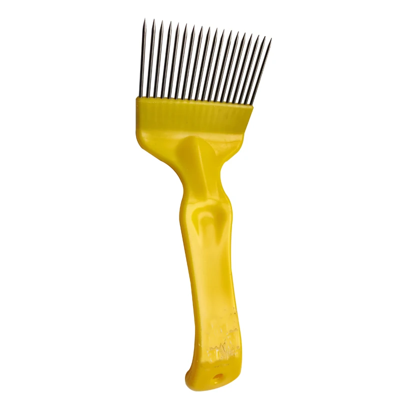 Orange Beekeeping Equipment Stainless Steel Needle Honey Uncapping Fork Hive Tools for Sale