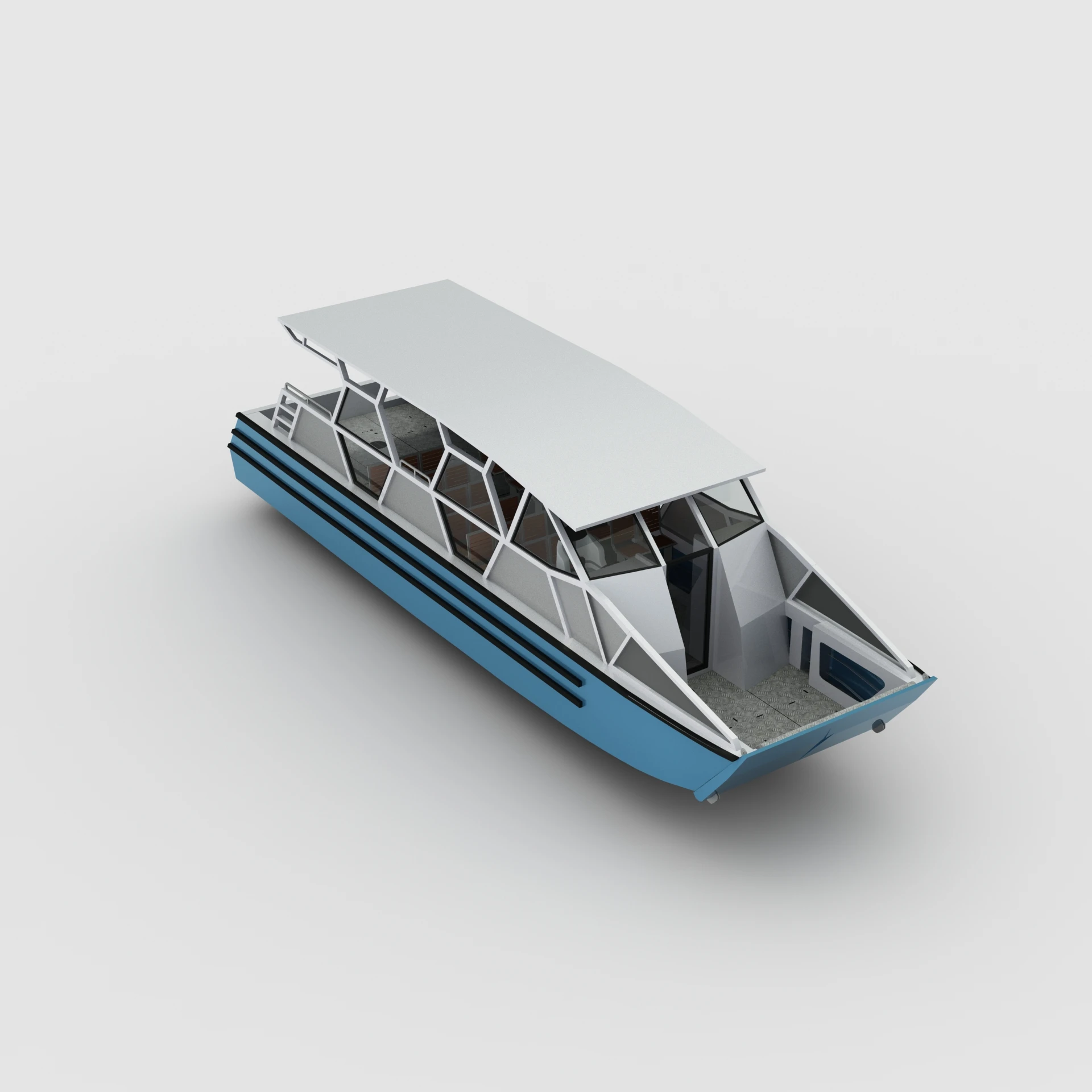 

China Factory Quality 12.6m 40seats Aluminum Durable and Safe Water Passenger Boat Hot Sales, Customized color