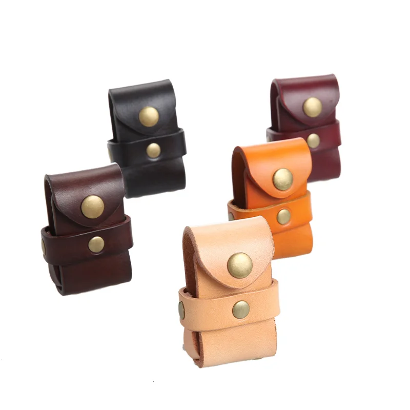 

New Customizable Vegetable Tanned Leather Stylish Lighter Cigarette Case, Customized