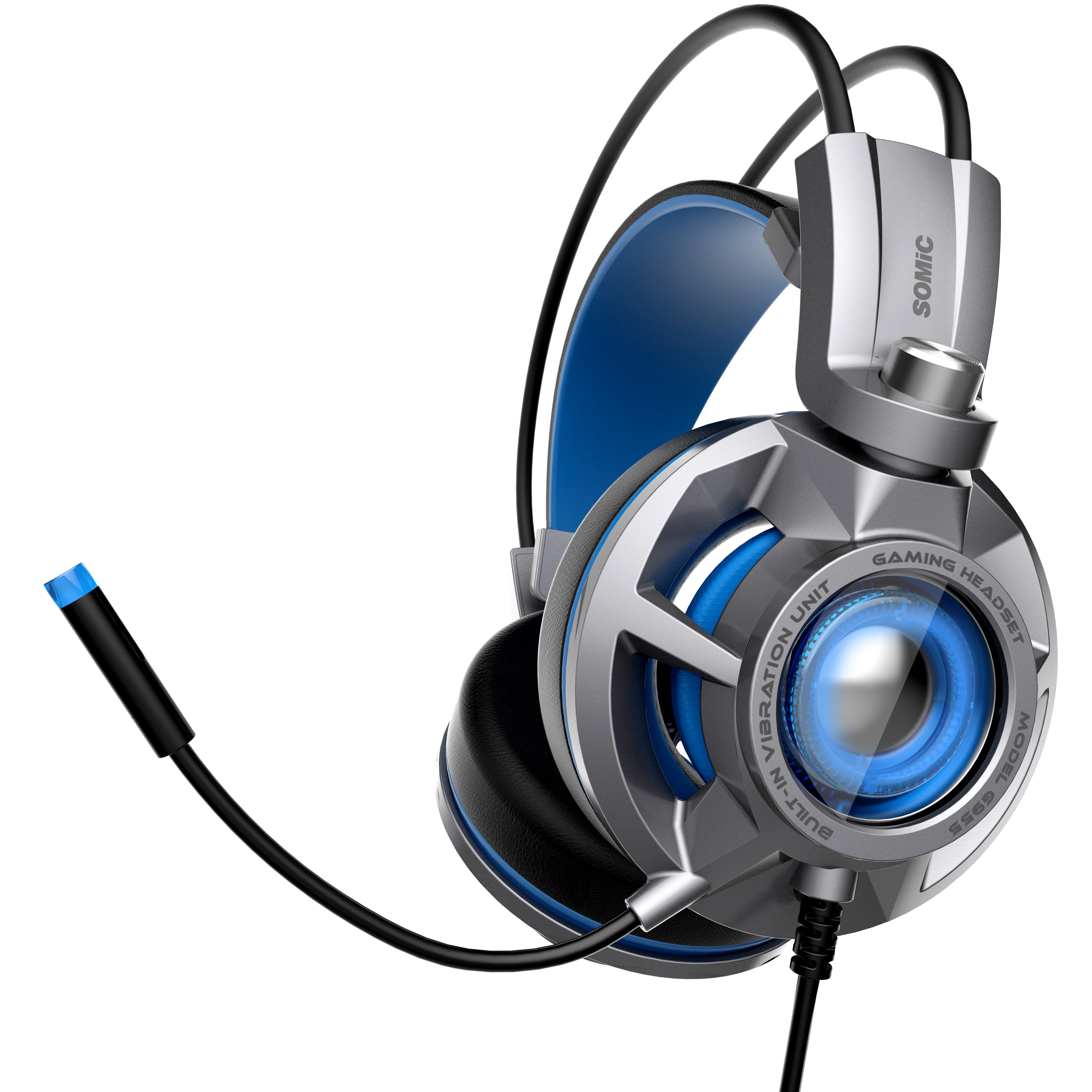 

Somic G955 USB virtual 7.1 sound Gaming Headphone Headset, Silver