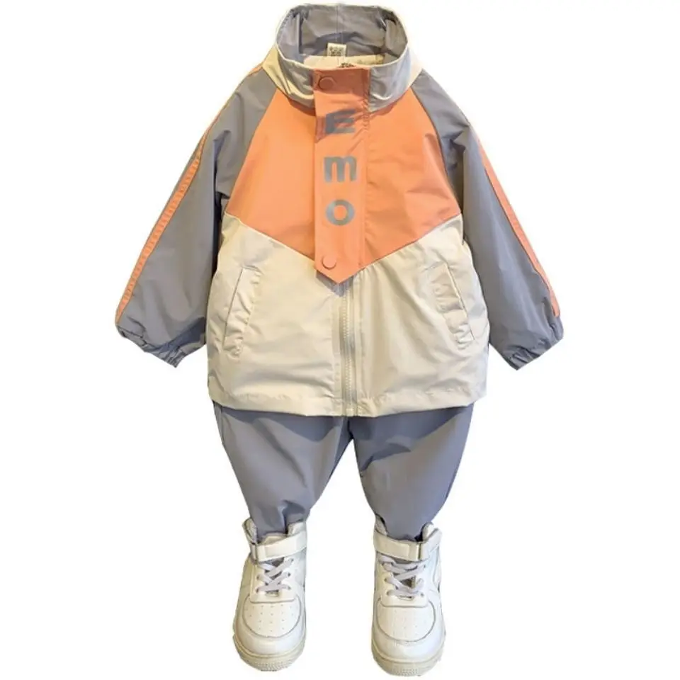 

Children's clothing, boys' autumn suit, western style sports two-piece suit