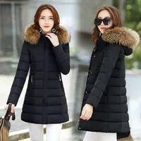 

Winter hooded parka with with raccoon fur Premium jacket coat Parka