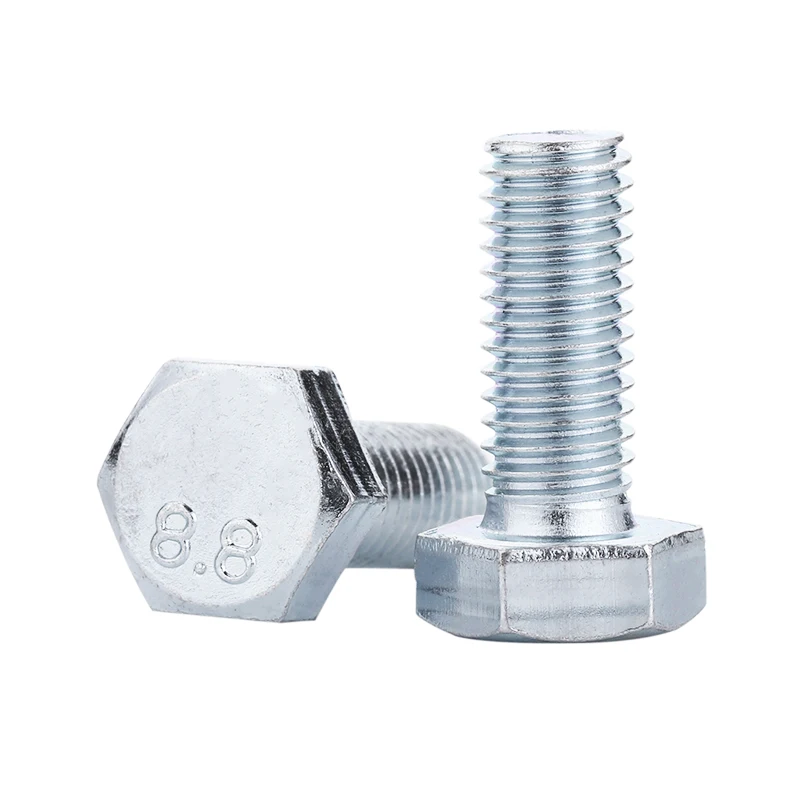 
Oem 8.8 Grade Carbon Steel Galvanized Zinc Plated M16 Hexagon Head M2 Hex Bolts and Nuts 