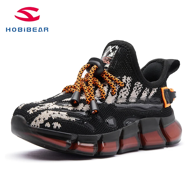 

Hobibear New Style Children's Platform Casual Shoes Kids Chunky Shoes for Boys Sneakers Outdoor School Sneakers, Black;white;grey