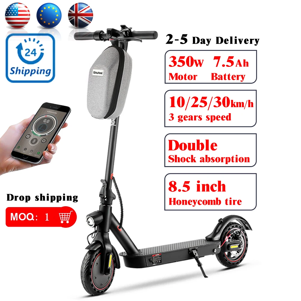 

US EU UK APP 30km/h 7.5AH iSinwheel i9Pro Electric Scooters 350w foldable electric kick scooter Drop Shipping best e scooter