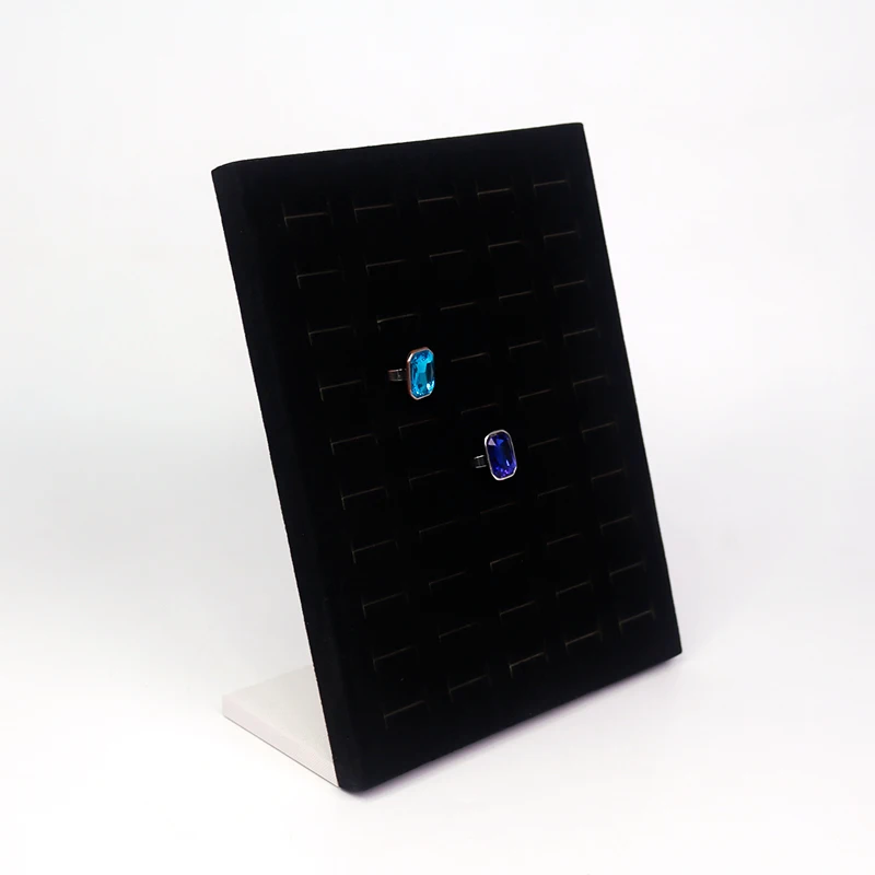 

High Quality Black Velvet Ring Display Jewelry Stand Display, Black or customized