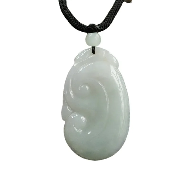 

Natural Emerald Pendant Ruyi Myanmar A Goods Jade Jewelry Factory Live Delivery FC2101909