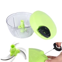 

Hand vegetable cutter manual pull chopper/handheld food chopper