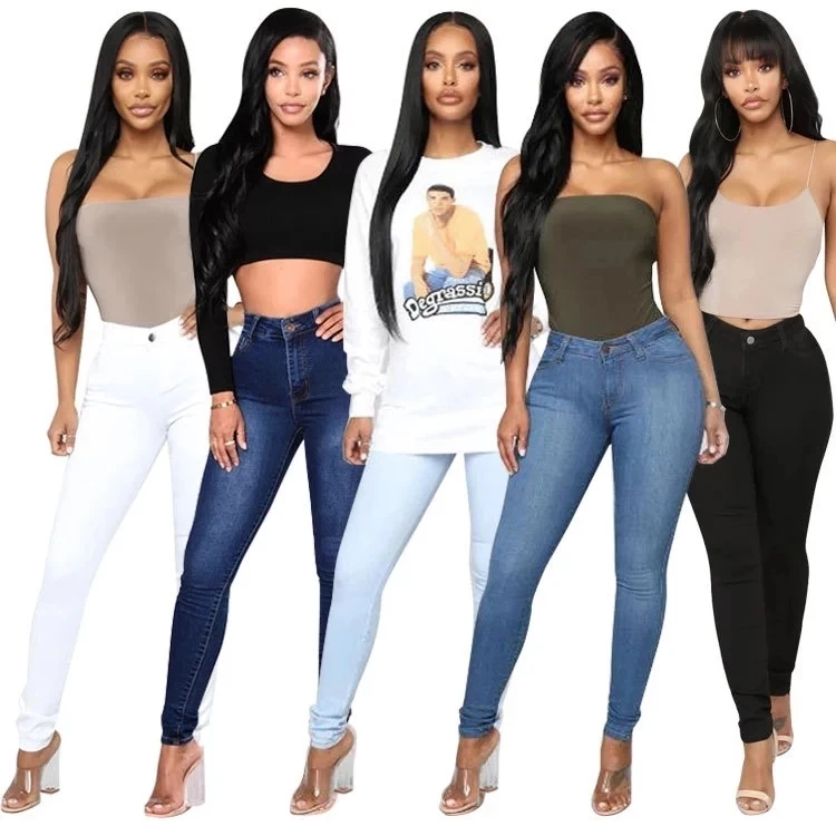 

Good shape fashion ladies plus size high waist skinny women jeans pants jeans