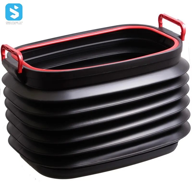 

Car Trash Bin Can Storage Bag Box Portable Outdoor Fishing Retractable Folding Water Bucket Rubbish Garbage