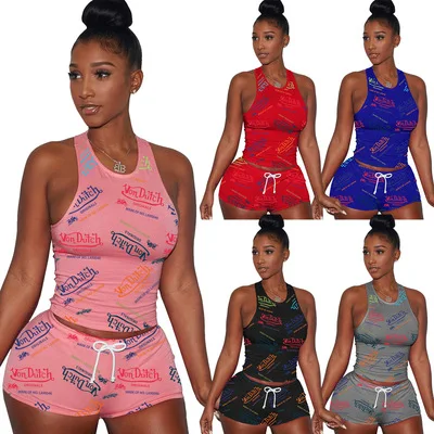 

2021 Summer Gym Women Set Fashion Clothes Styles Clothes For Lady, Picture showed