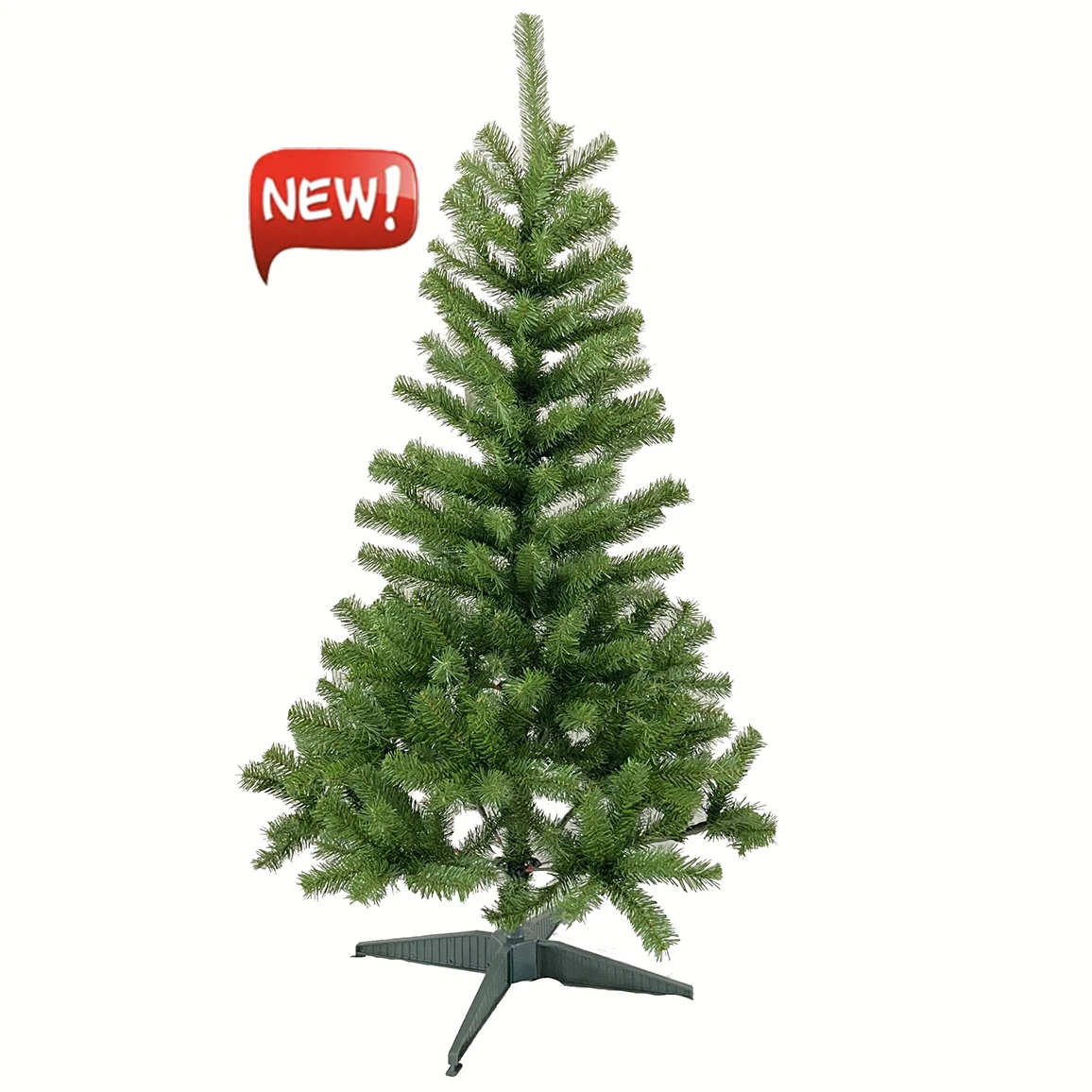 

304 Branch Tips Artificial Christmas 4.5ft Full PVC Tree For Indoor Outdoor Holiday Xmas Decor Easy Assemble Metal Stand 120cm