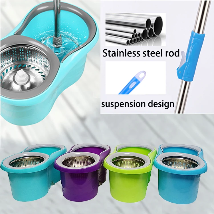 

2021 Floor Cleaning Tools Replacement Spinning Mops Head Mob Spin 360 Mop Magic with Bucket