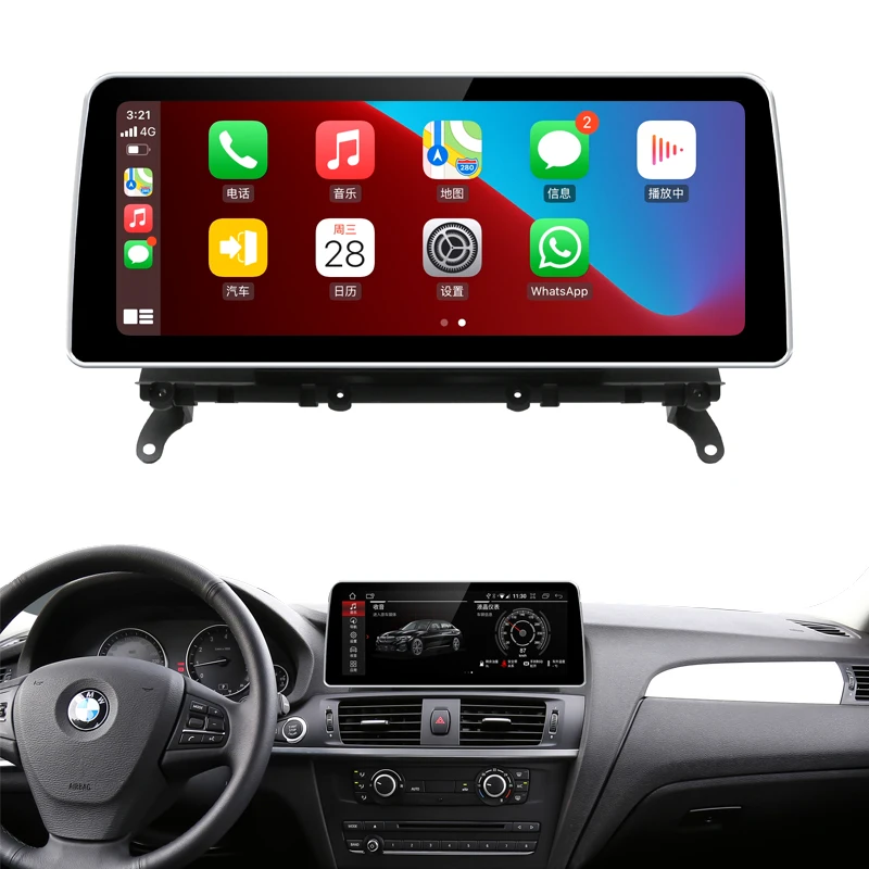 

KANOR 1920*720 12.3 inch android 10 8core cpu 4+64g car gps navigation for bmw x3 f25 x4 f26 android 2010-2016