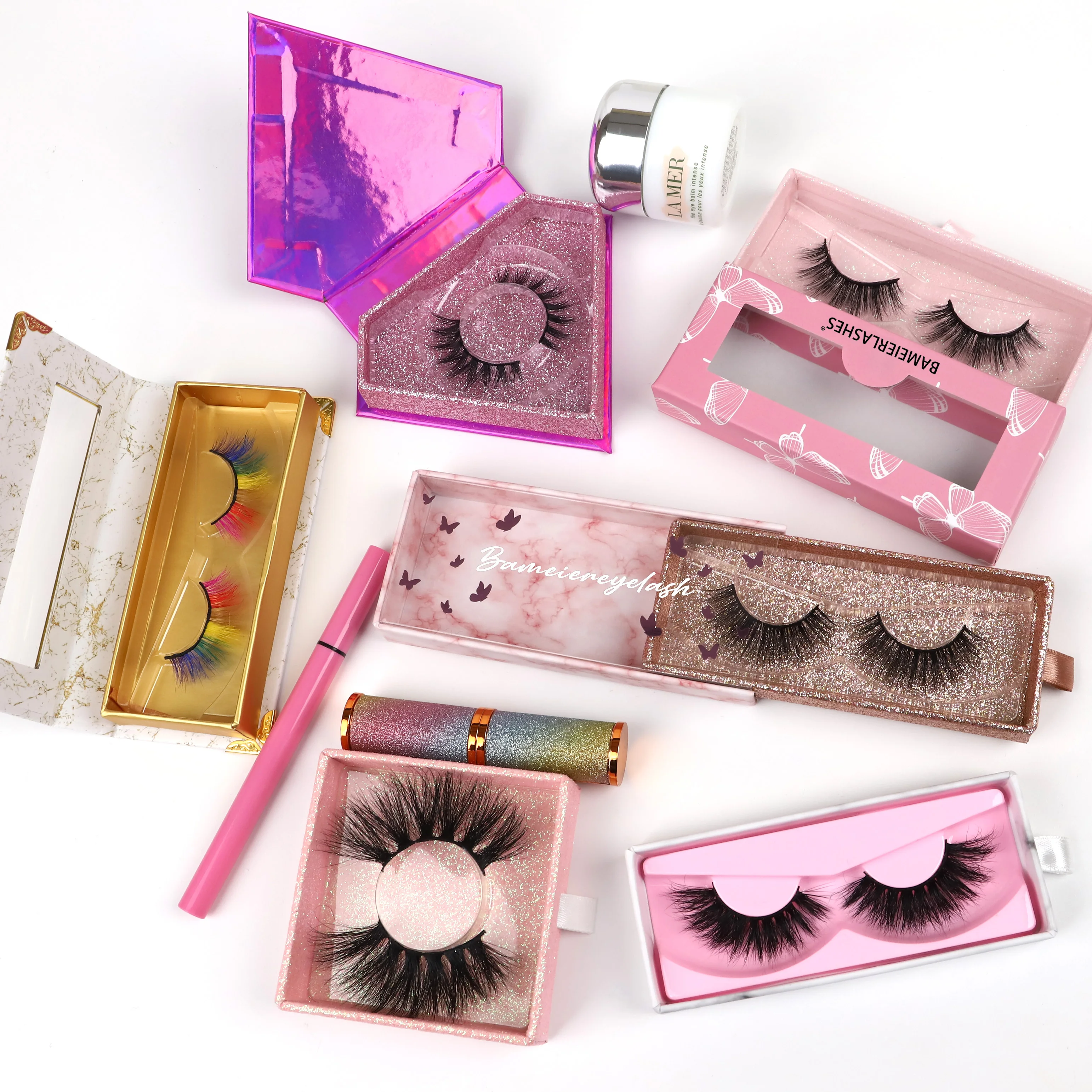 

Real mink lashes 3d false eyelashes vendors wholesale 25mm siberian strip eyelashes