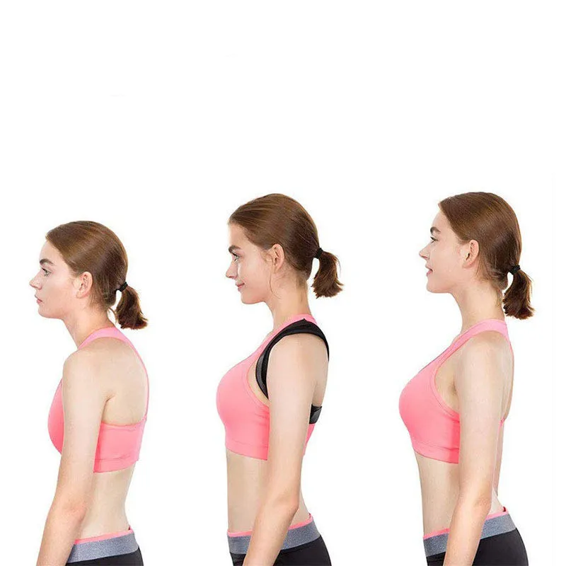 

Hot Sale Back Posture Brace Clavicle Support Adjustable Back Posture Corrector Shoulder Lumbar for Men Women, Black