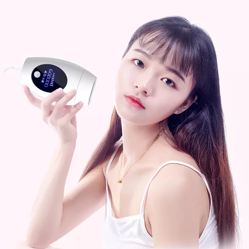

IKSBEAUTY 2020 Top Sale Led Display Permanent Painless Ipl Epilator Laser Hair Removal Machine From Home, White/pink/customization
