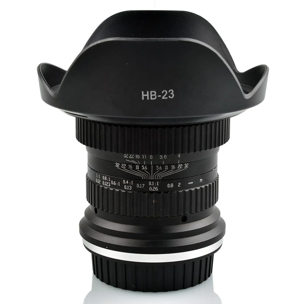 

Ultra Wide Angle Dslr Camera Lens 15MM F4.0-F32 ultra wide angle 1:1 macro lens, Black