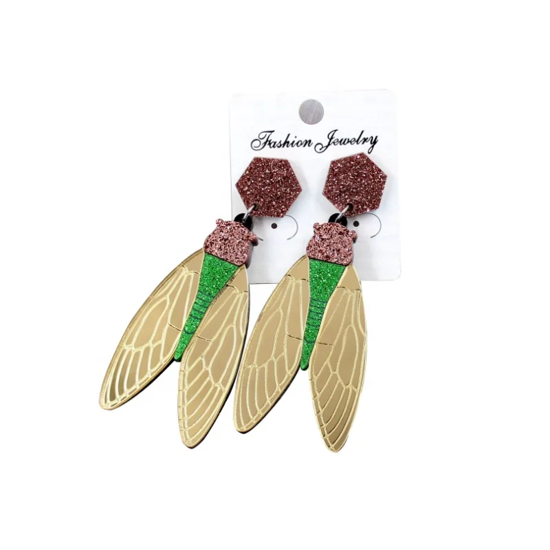 

HP024 Cicada Earrings Holidays Party Women Fashion Earrings Acrylic Earrings, Picture