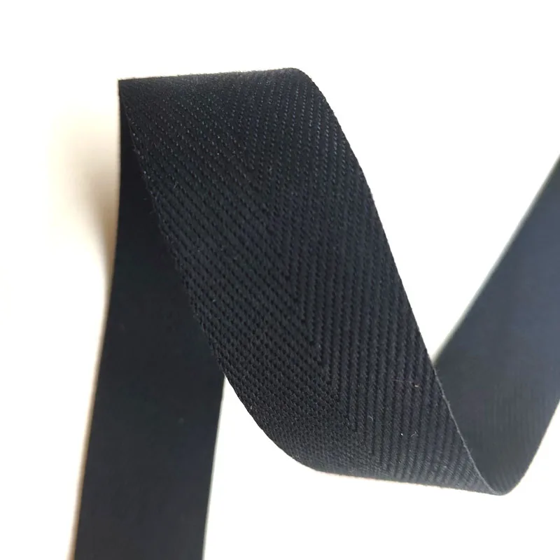 Polyester Twill Ribbon 6mm 9mm 13mm 16mm 19mm Black Double Face Ribbons ...