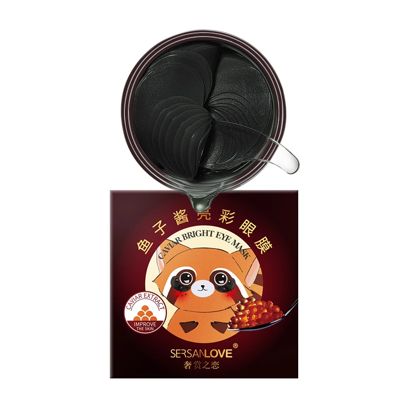 

SERSANLOVE caviar Bright color eye patch mask Crystal Collagen Anti-wrinkle Anti Aging caviar Bright color eye mask patch