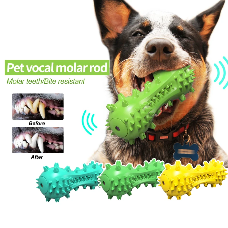 

Chinese Factory Pet Products New Products Explosive Models Pet Dog Molar Rod Sounding Dog Toy Water Floating Dog Toothbrush, Lake blue,green,yellow