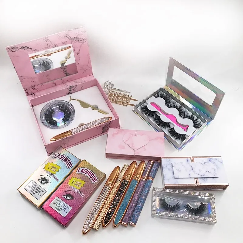 

AG51 The factory wholesale black 25mm 3d100% mink hbzgtlad eyelashes, Black color