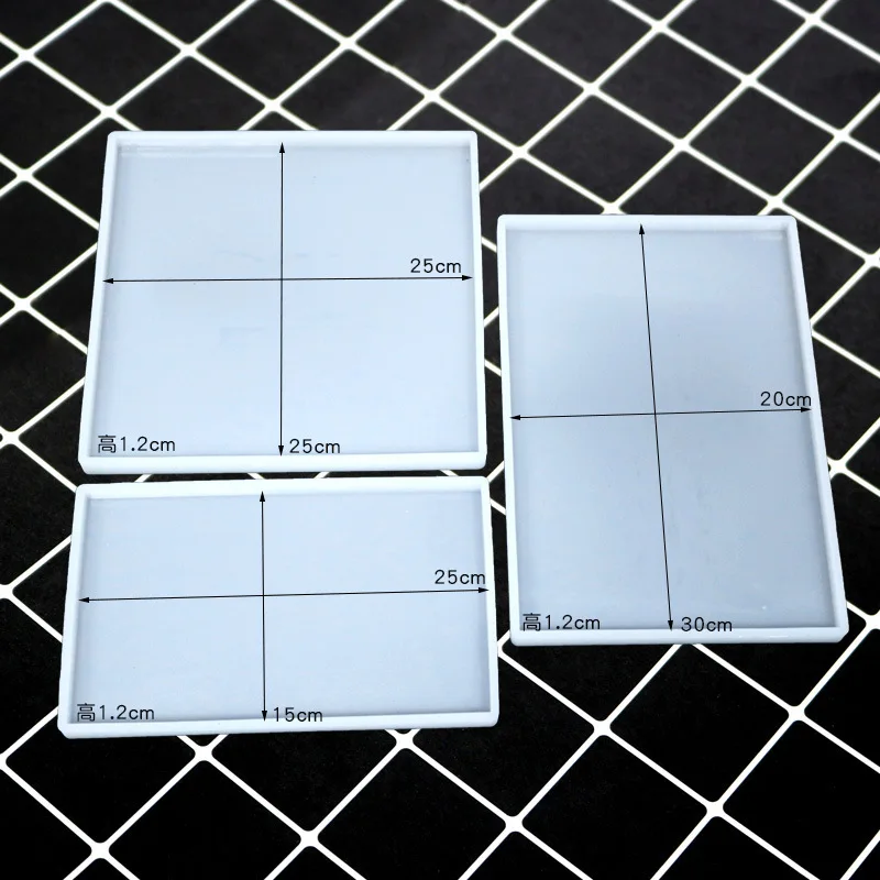 

Epoxy Resin Mold Rectangle Tray Mold Large Silicone Mold for DIY Resin Tray Decoration Craft