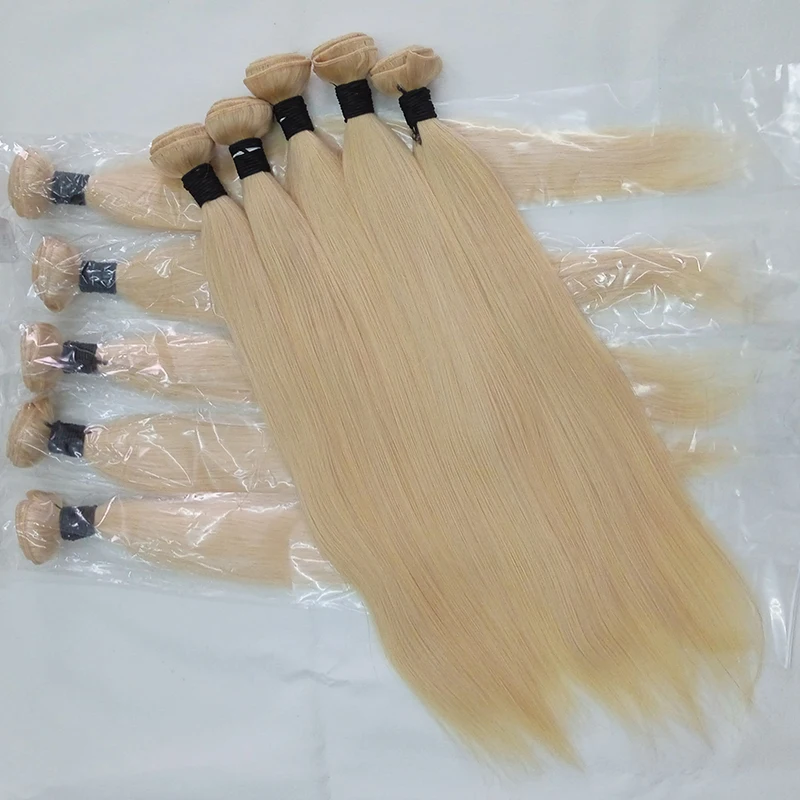 

Letsfly Blonde 613 Color 28 30 32 34 36 38 40 Inch Long Brazilian Straight Hair Bundle Human Hair Virgin Brazilian Hair Weave