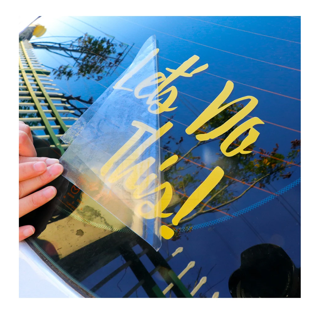 Uv Protect Outdoor Use Die Cut Letter Transfer Decal Windshield Banner