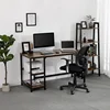 VASAGLE Site Furniture High Durable Wooden Modern Simple L Shaped Corner Desk Large Study Desk Mission Style Writing Desk