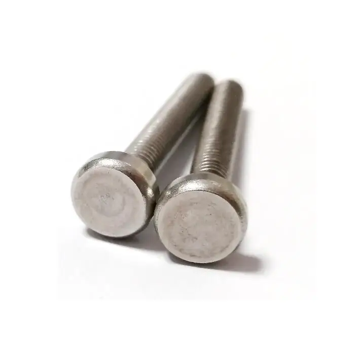 stainless steel 188 machine screw stainless cup head slotless knurled