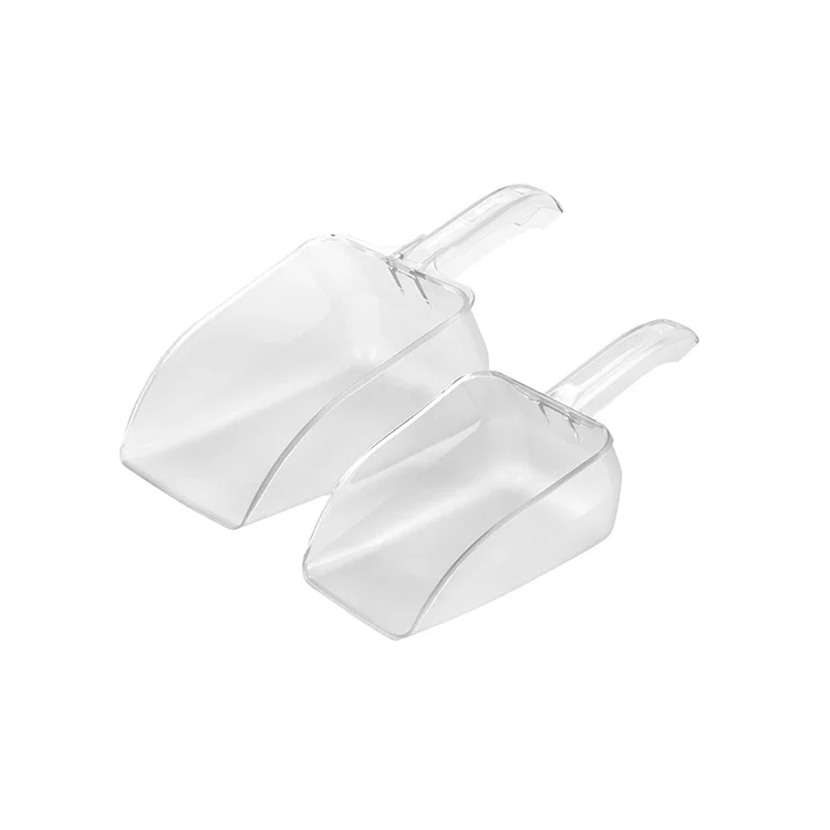 Hot Selling Bar 6/12//24 Oz Ice Shovels Clear Plastic Dry Ice Scoop Pc