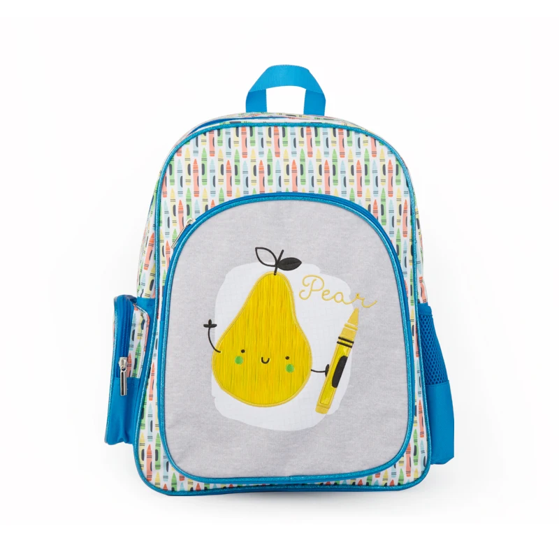 

New Strong fabric durable printing daily use boy school backpack bag, Gray